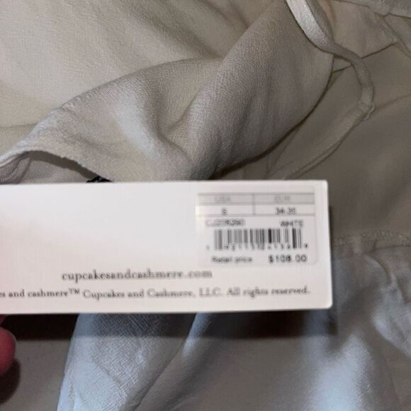 NWT Cupcakes & Cashmere white wrap dress small - Picture 6 of 8